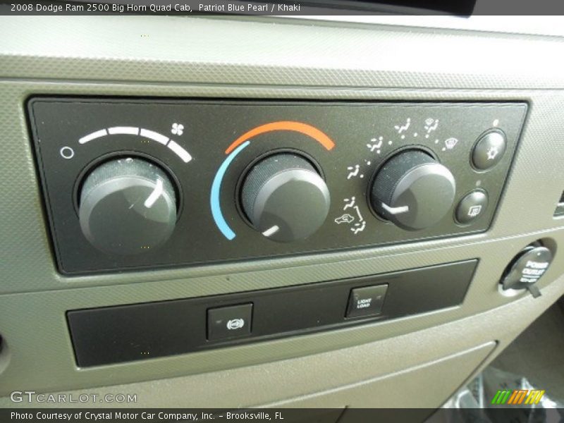 Patriot Blue Pearl / Khaki 2008 Dodge Ram 2500 Big Horn Quad Cab