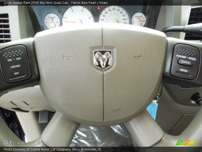 Patriot Blue Pearl / Khaki 2008 Dodge Ram 2500 Big Horn Quad Cab