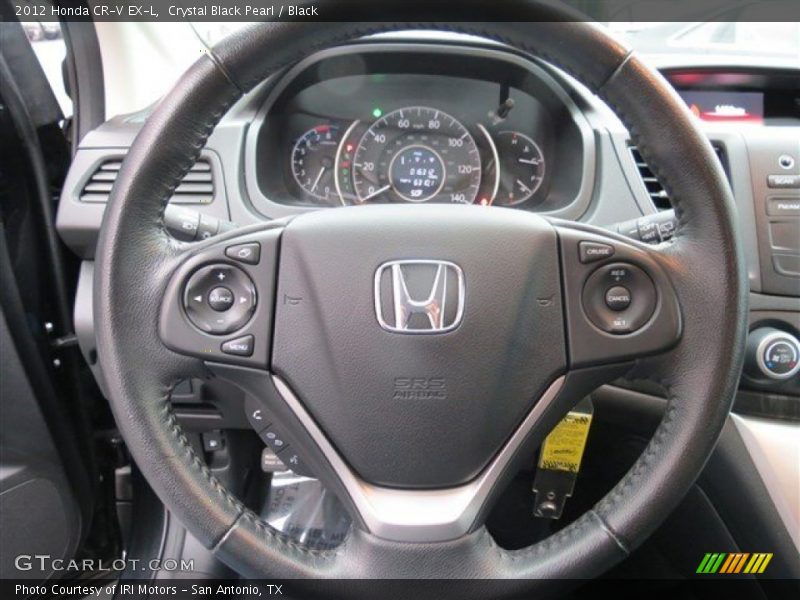 Crystal Black Pearl / Black 2012 Honda CR-V EX-L