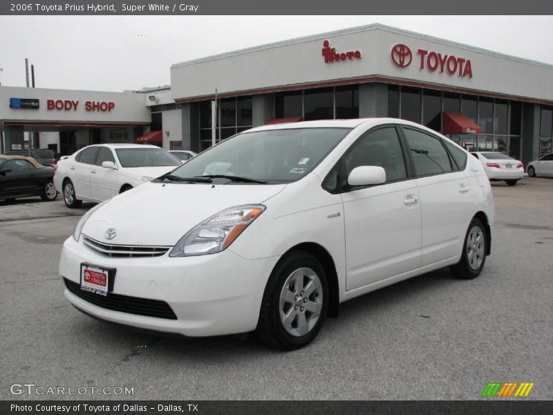 Super White / Gray 2006 Toyota Prius Hybrid