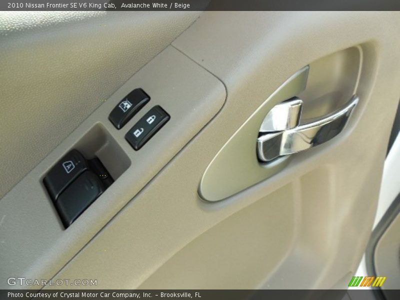 Avalanche White / Beige 2010 Nissan Frontier SE V6 King Cab
