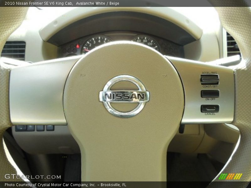 Avalanche White / Beige 2010 Nissan Frontier SE V6 King Cab