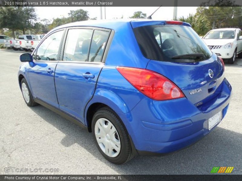Metallic Blue / Charcoal 2010 Nissan Versa 1.8 S Hatchback
