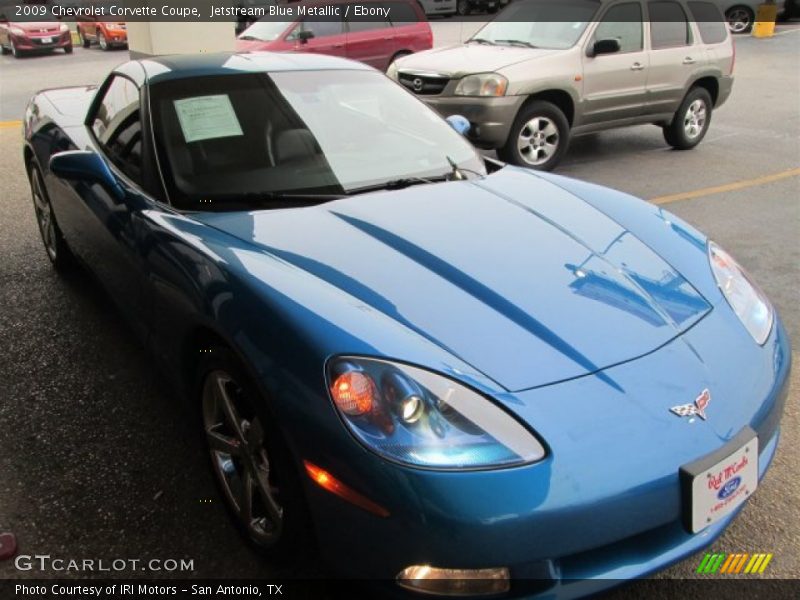 Jetstream Blue Metallic / Ebony 2009 Chevrolet Corvette Coupe