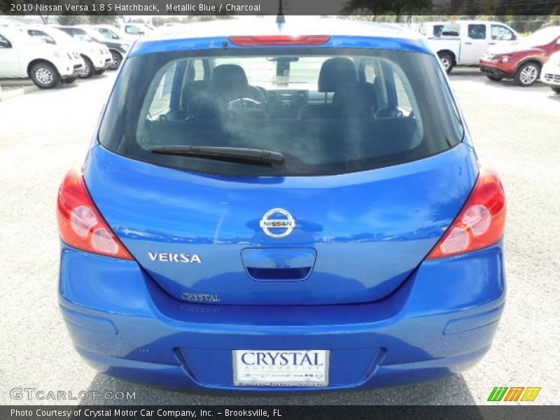 Metallic Blue / Charcoal 2010 Nissan Versa 1.8 S Hatchback