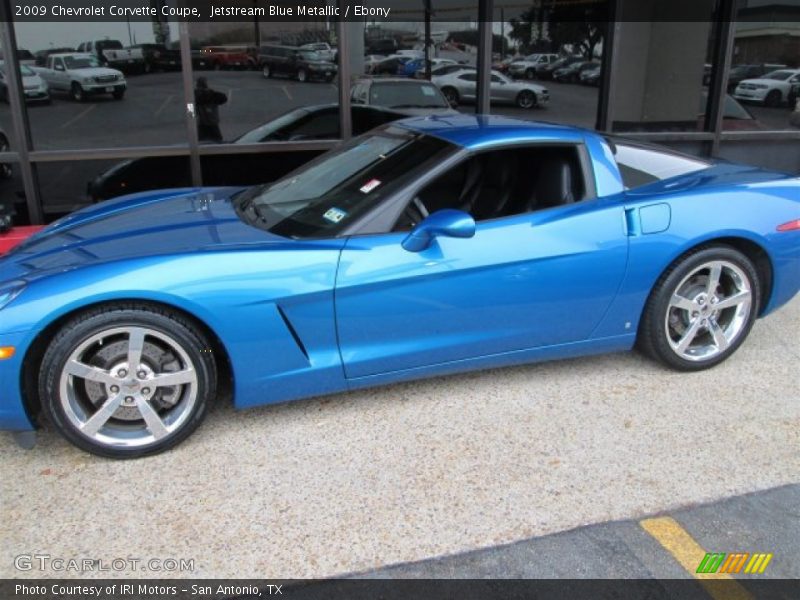Jetstream Blue Metallic / Ebony 2009 Chevrolet Corvette Coupe
