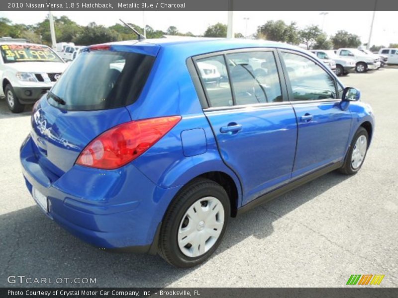 Metallic Blue / Charcoal 2010 Nissan Versa 1.8 S Hatchback