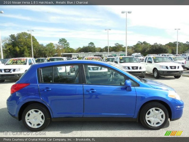 Metallic Blue / Charcoal 2010 Nissan Versa 1.8 S Hatchback