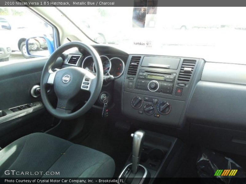 Metallic Blue / Charcoal 2010 Nissan Versa 1.8 S Hatchback