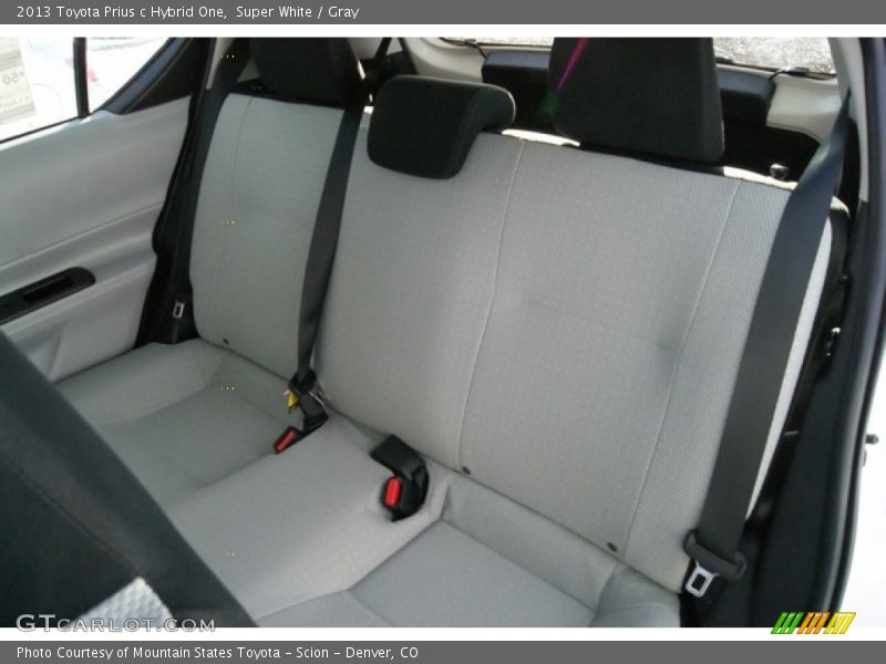 Super White / Gray 2013 Toyota Prius c Hybrid One