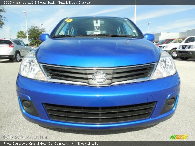 Metallic Blue / Charcoal 2010 Nissan Versa 1.8 S Hatchback