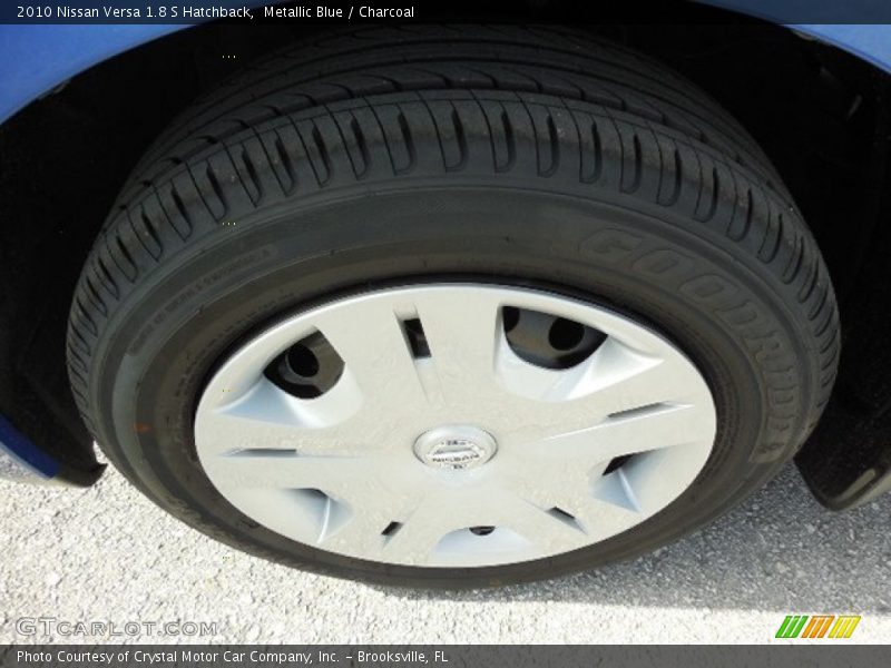 Metallic Blue / Charcoal 2010 Nissan Versa 1.8 S Hatchback