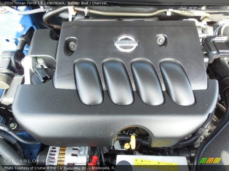Metallic Blue / Charcoal 2010 Nissan Versa 1.8 S Hatchback