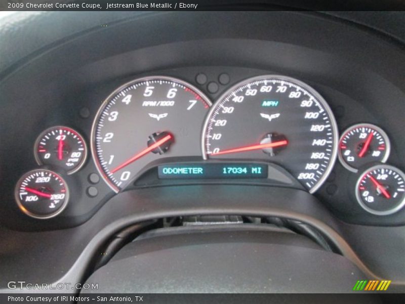 Jetstream Blue Metallic / Ebony 2009 Chevrolet Corvette Coupe