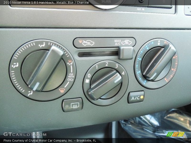 Metallic Blue / Charcoal 2010 Nissan Versa 1.8 S Hatchback