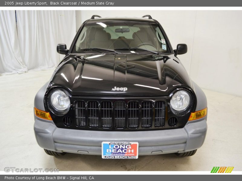 Black Clearcoat / Medium Slate Gray 2005 Jeep Liberty Sport