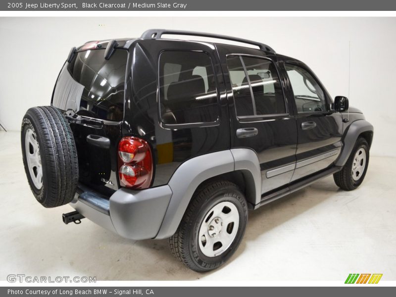 Black Clearcoat / Medium Slate Gray 2005 Jeep Liberty Sport