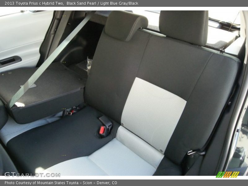 Black Sand Pearl / Light Blue Gray/Black 2013 Toyota Prius c Hybrid Two