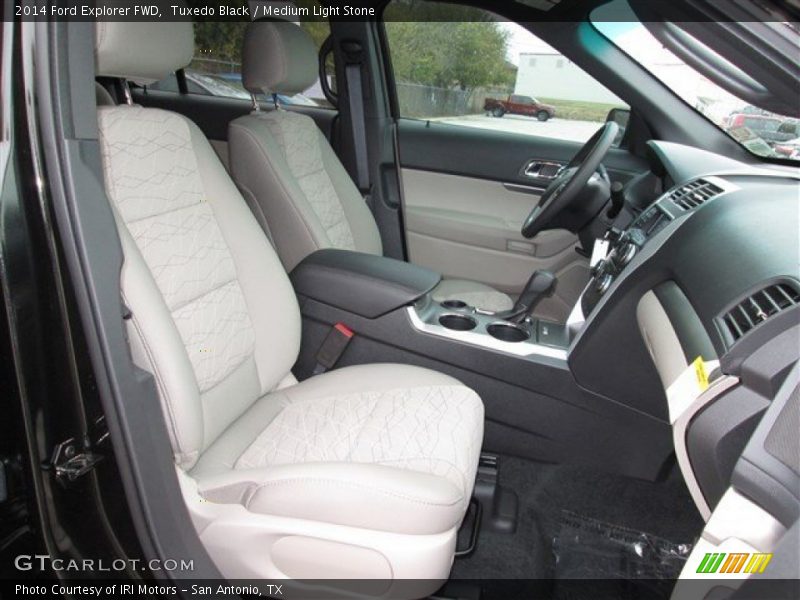Tuxedo Black / Medium Light Stone 2014 Ford Explorer FWD