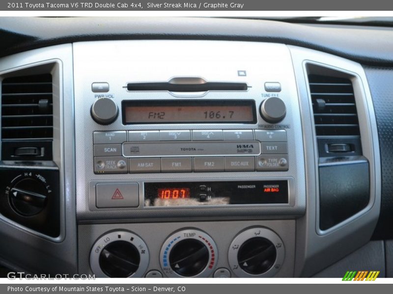 Silver Streak Mica / Graphite Gray 2011 Toyota Tacoma V6 TRD Double Cab 4x4