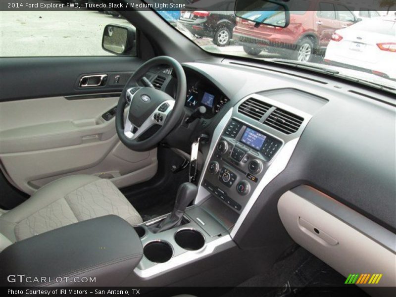 Tuxedo Black / Medium Light Stone 2014 Ford Explorer FWD