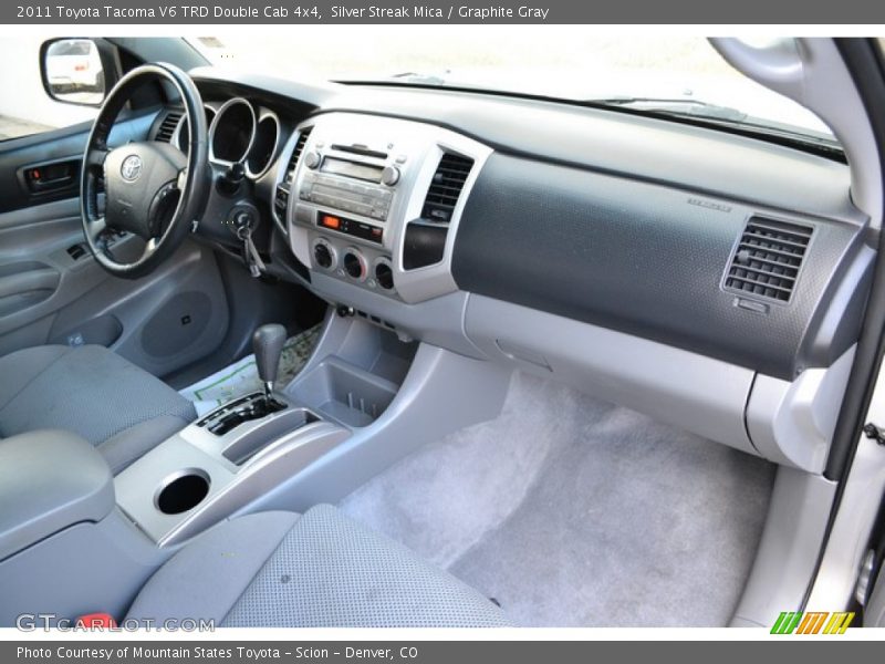 Silver Streak Mica / Graphite Gray 2011 Toyota Tacoma V6 TRD Double Cab 4x4