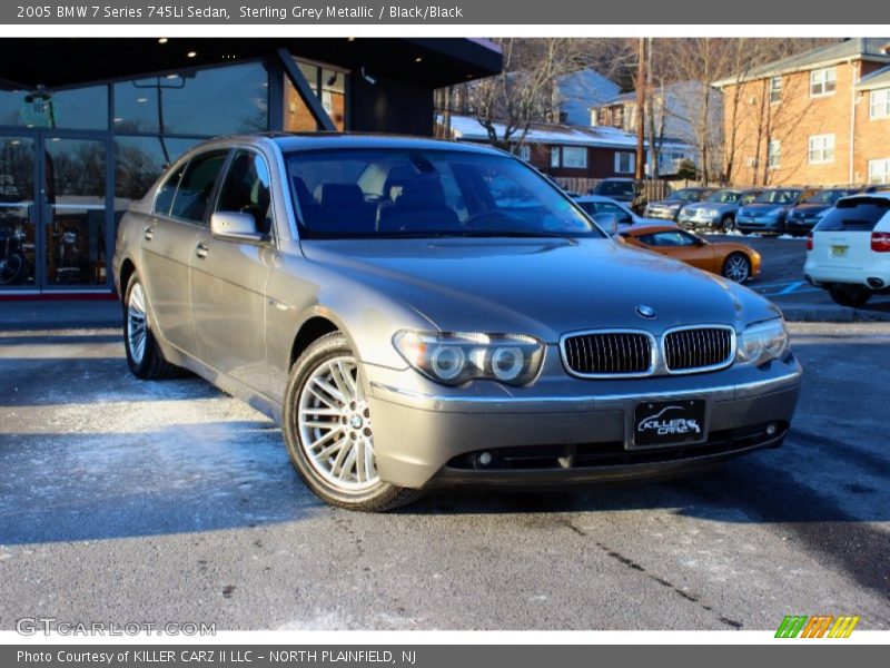 Sterling Grey Metallic / Black/Black 2005 BMW 7 Series 745Li Sedan
