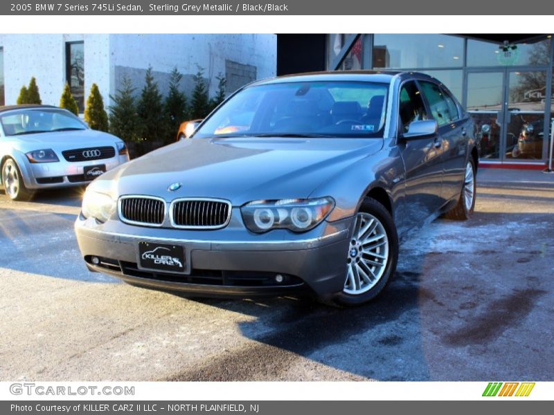 Sterling Grey Metallic / Black/Black 2005 BMW 7 Series 745Li Sedan