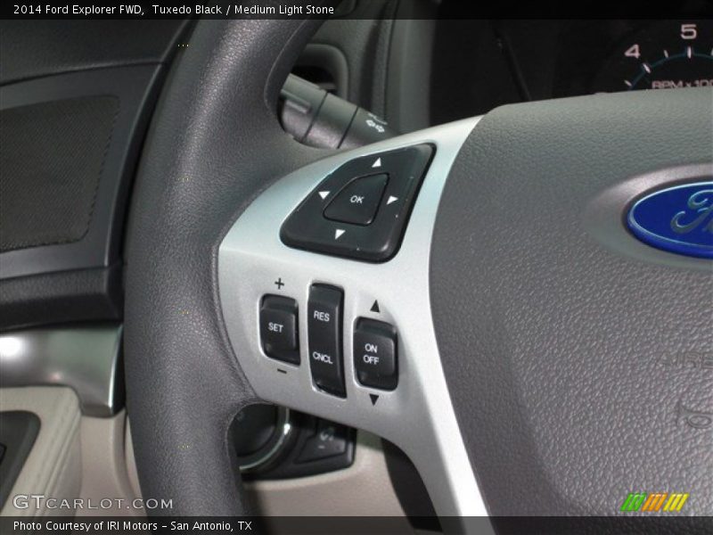 Tuxedo Black / Medium Light Stone 2014 Ford Explorer FWD