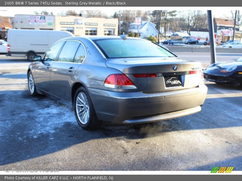 Sterling Grey Metallic / Black/Black 2005 BMW 7 Series 745Li Sedan