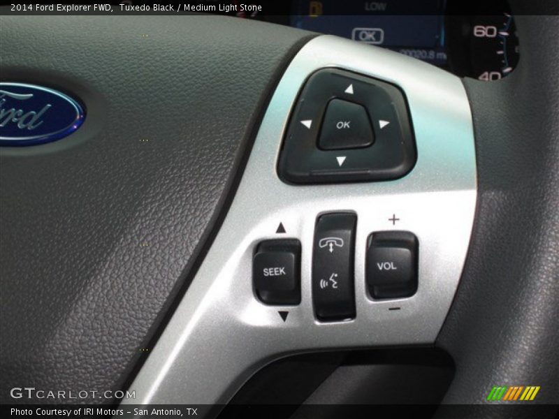 Tuxedo Black / Medium Light Stone 2014 Ford Explorer FWD