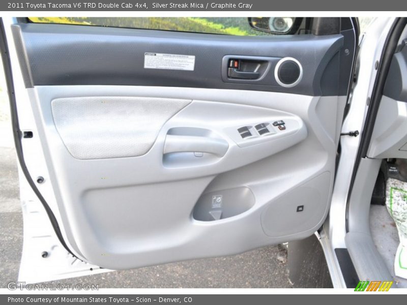Silver Streak Mica / Graphite Gray 2011 Toyota Tacoma V6 TRD Double Cab 4x4
