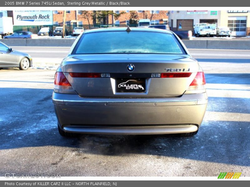 Sterling Grey Metallic / Black/Black 2005 BMW 7 Series 745Li Sedan