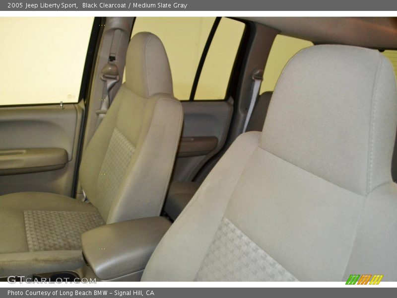 Black Clearcoat / Medium Slate Gray 2005 Jeep Liberty Sport