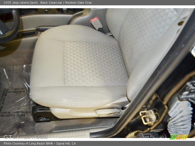 Black Clearcoat / Medium Slate Gray 2005 Jeep Liberty Sport
