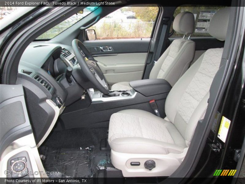 Tuxedo Black / Medium Light Stone 2014 Ford Explorer FWD