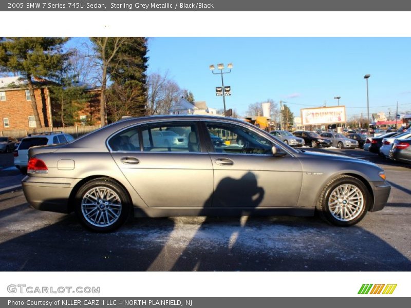 Sterling Grey Metallic / Black/Black 2005 BMW 7 Series 745Li Sedan