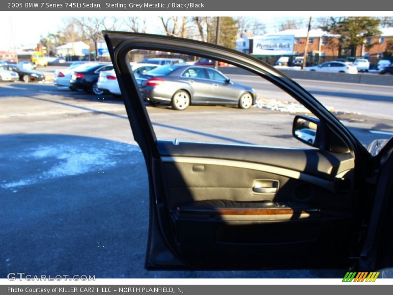 Sterling Grey Metallic / Black/Black 2005 BMW 7 Series 745Li Sedan