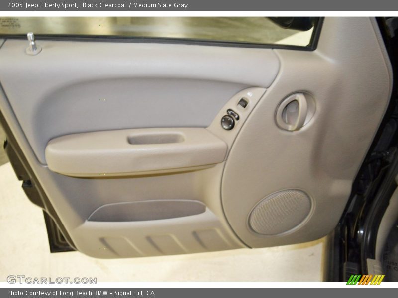Black Clearcoat / Medium Slate Gray 2005 Jeep Liberty Sport