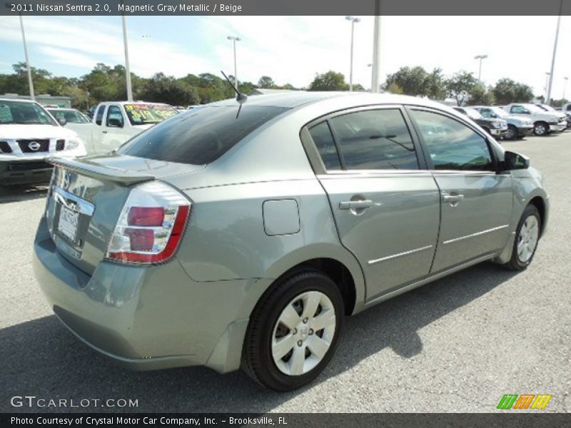 Magnetic Gray Metallic / Beige 2011 Nissan Sentra 2.0