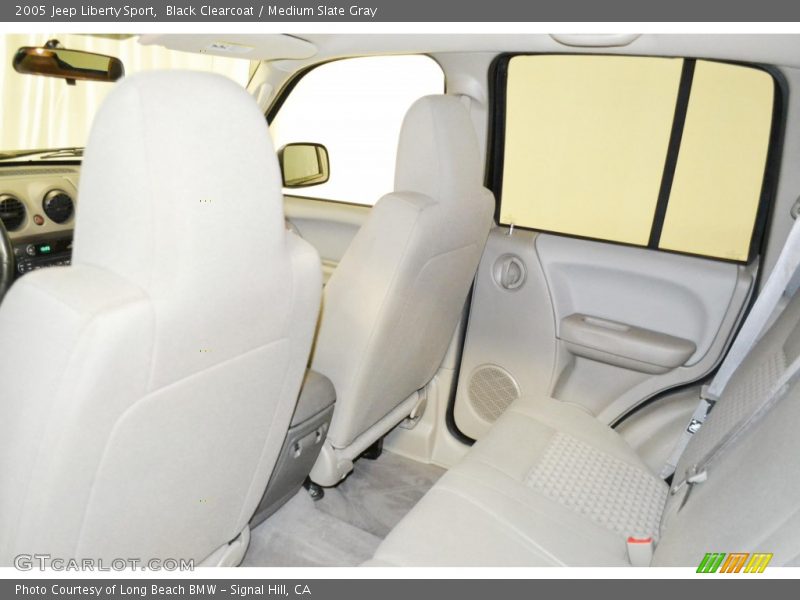 Black Clearcoat / Medium Slate Gray 2005 Jeep Liberty Sport