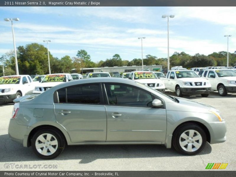 Magnetic Gray Metallic / Beige 2011 Nissan Sentra 2.0