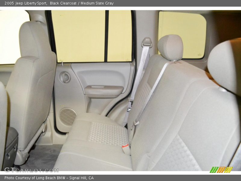 Black Clearcoat / Medium Slate Gray 2005 Jeep Liberty Sport