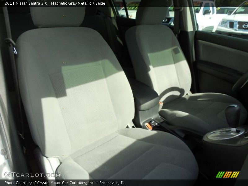 Magnetic Gray Metallic / Beige 2011 Nissan Sentra 2.0