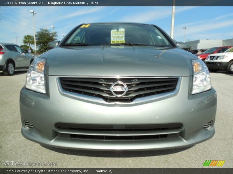 Magnetic Gray Metallic / Beige 2011 Nissan Sentra 2.0