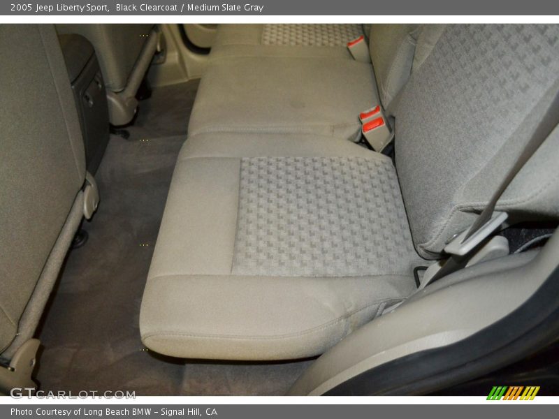 Black Clearcoat / Medium Slate Gray 2005 Jeep Liberty Sport