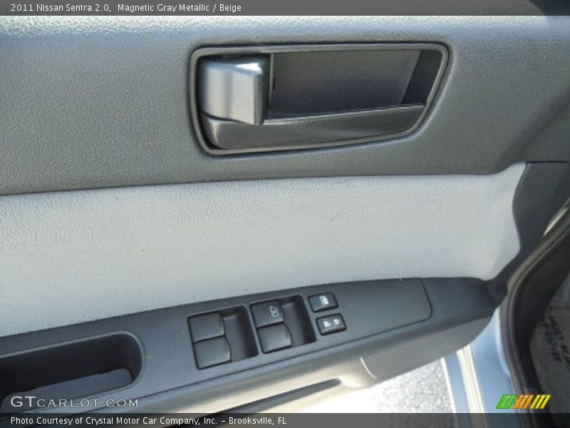 Magnetic Gray Metallic / Beige 2011 Nissan Sentra 2.0