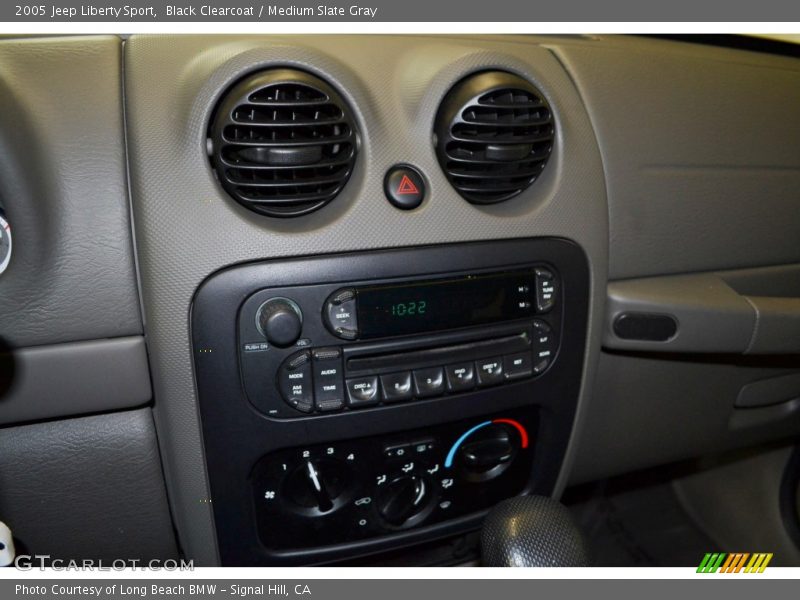 Black Clearcoat / Medium Slate Gray 2005 Jeep Liberty Sport