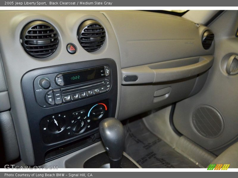 Black Clearcoat / Medium Slate Gray 2005 Jeep Liberty Sport