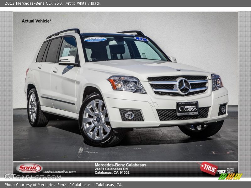 Arctic White / Black 2012 Mercedes-Benz GLK 350